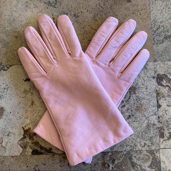 isotoner Accessories - Soft Pink Isotoner Leather Gloves